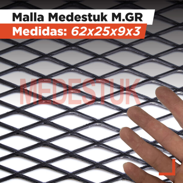 Malla Medestuk - M.Gr <br> 62x25x9x3 <br> de [ 1x1-1x2-1x3 ] metros