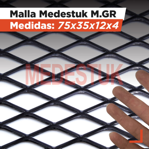 Malla Medestuk - M.Gr <br> 75x35x12x4 <br> de [ 1x3 ] metros