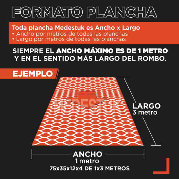 Malla Medestuk - M.Gr <br> 75x35x12x4 <br> de [ 1x3 ] metros - Imagen 4