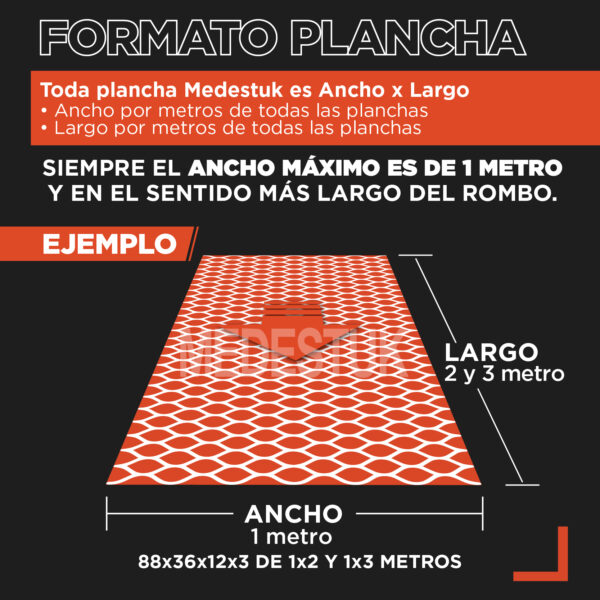 Malla Medestuk - M.Gr <br> 88x36x12x3 <br> de [ 1x2-1x3 ] metros - Imagen 4
