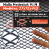 Malla Medestuk - M.In <br> 27x12x4x2 <br> de [ 1x2-1x3-1x10 ] metros - Imagen 2