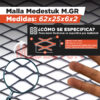 Malla Medestuk - M.In <br> 62x25x6x2<br> de [ 1x12 ] metros - Imagen 2