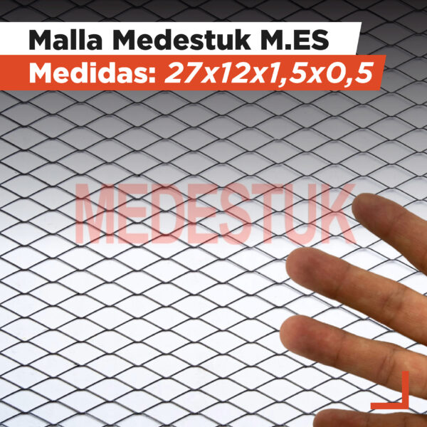 Malla Medestuk - M.Es <br> Estuco 27x12x1,5x0,5 <br> de 1x28m