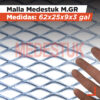 Malla Medestuk - M.Gr <br> 62x25x9x3 Galvanizada <br> de [ 1x3 ] metros