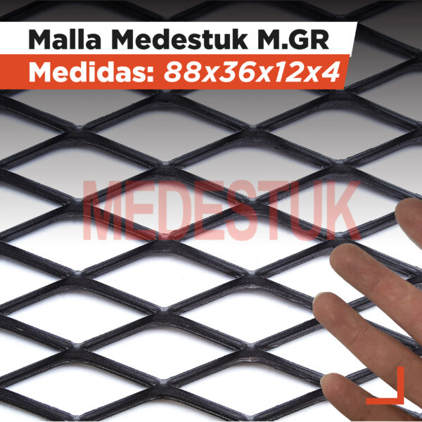 Malla Medestuk - M.Gr<br> 88x36x12x4 <br> de [ 1x2-1x3 ] metros