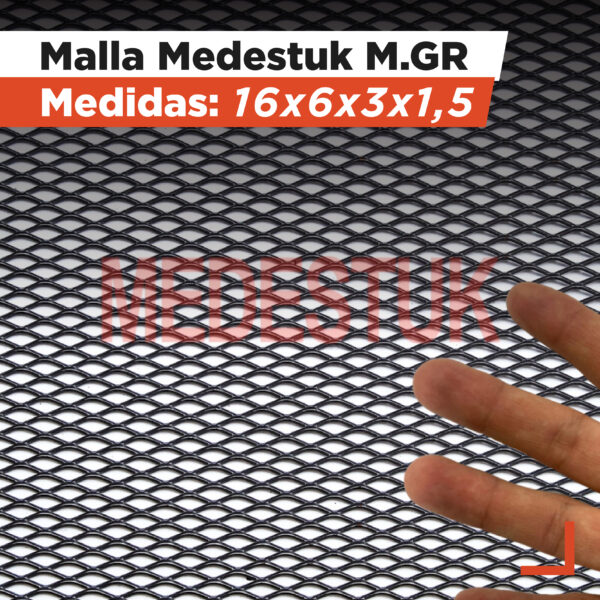 Malla Medestuk - M.In <br> 16x6x3x1,5 <br> de [ 1x2-1x3-1x7 ] metros