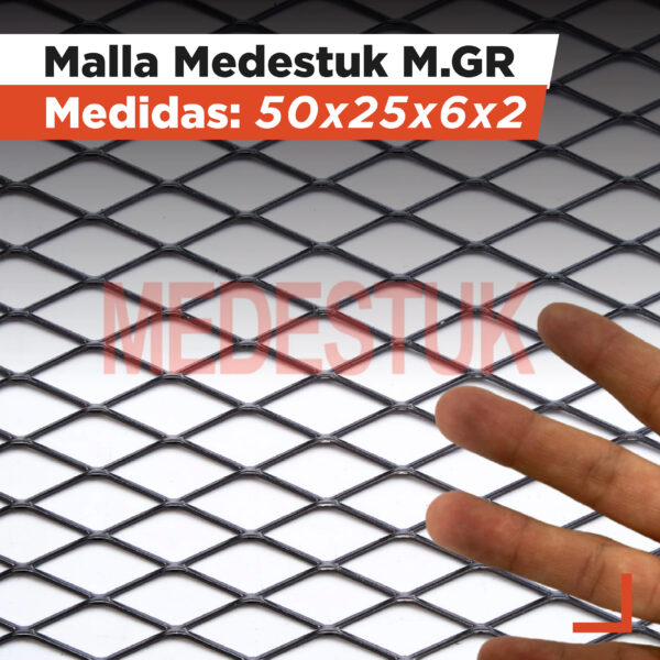 Malla Medestuk - M.In <br> 50x25x6x2 <br> de [ 1x12 ] metros