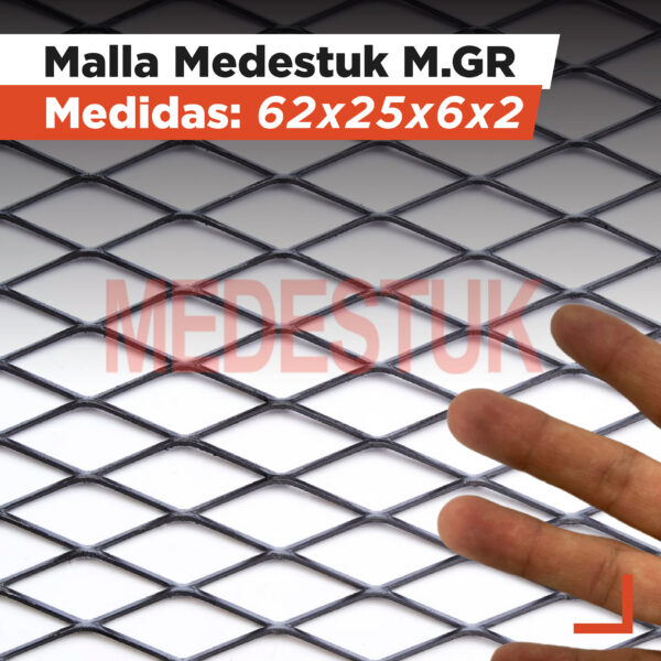 Malla Medestuk - M.In <br> 62x25x6x2<br> de [ 1x12 ] metros