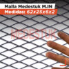 Malla Medestuk - M.In <br> 62x25x6x2<br> de [ 1x12 ] metros