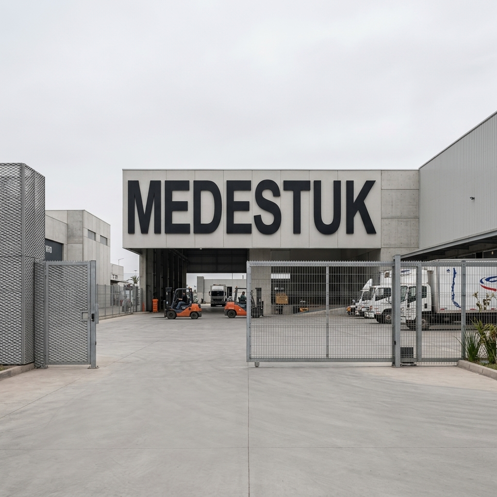 Rejas de seguridad Medestuk en parque industrial y bodegas de logística