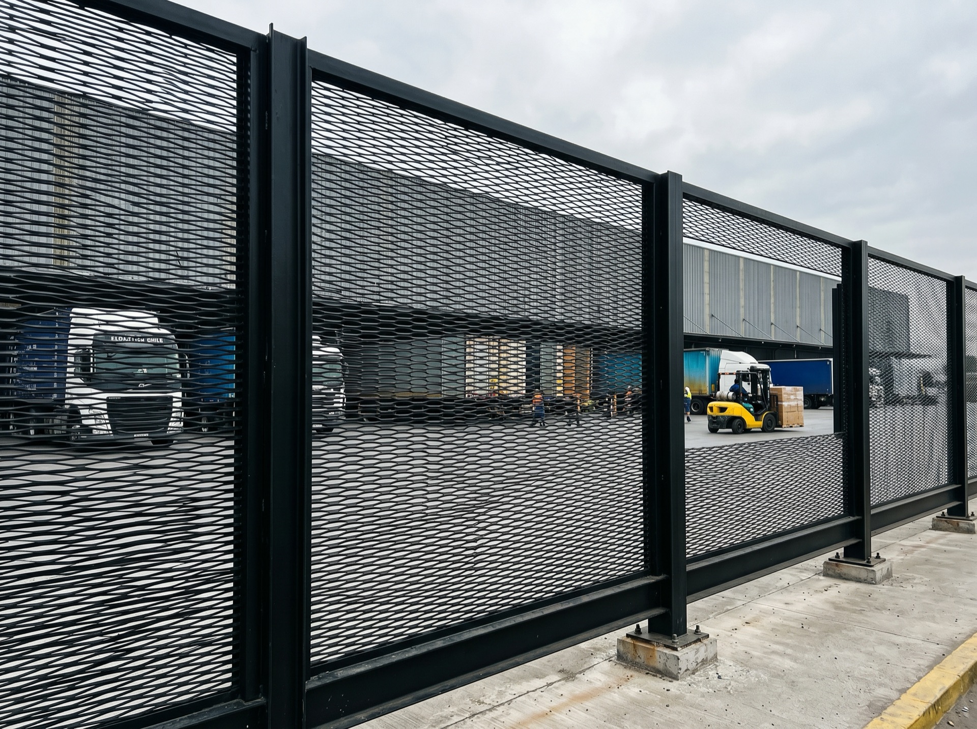 Reja perimetral bodega industrial