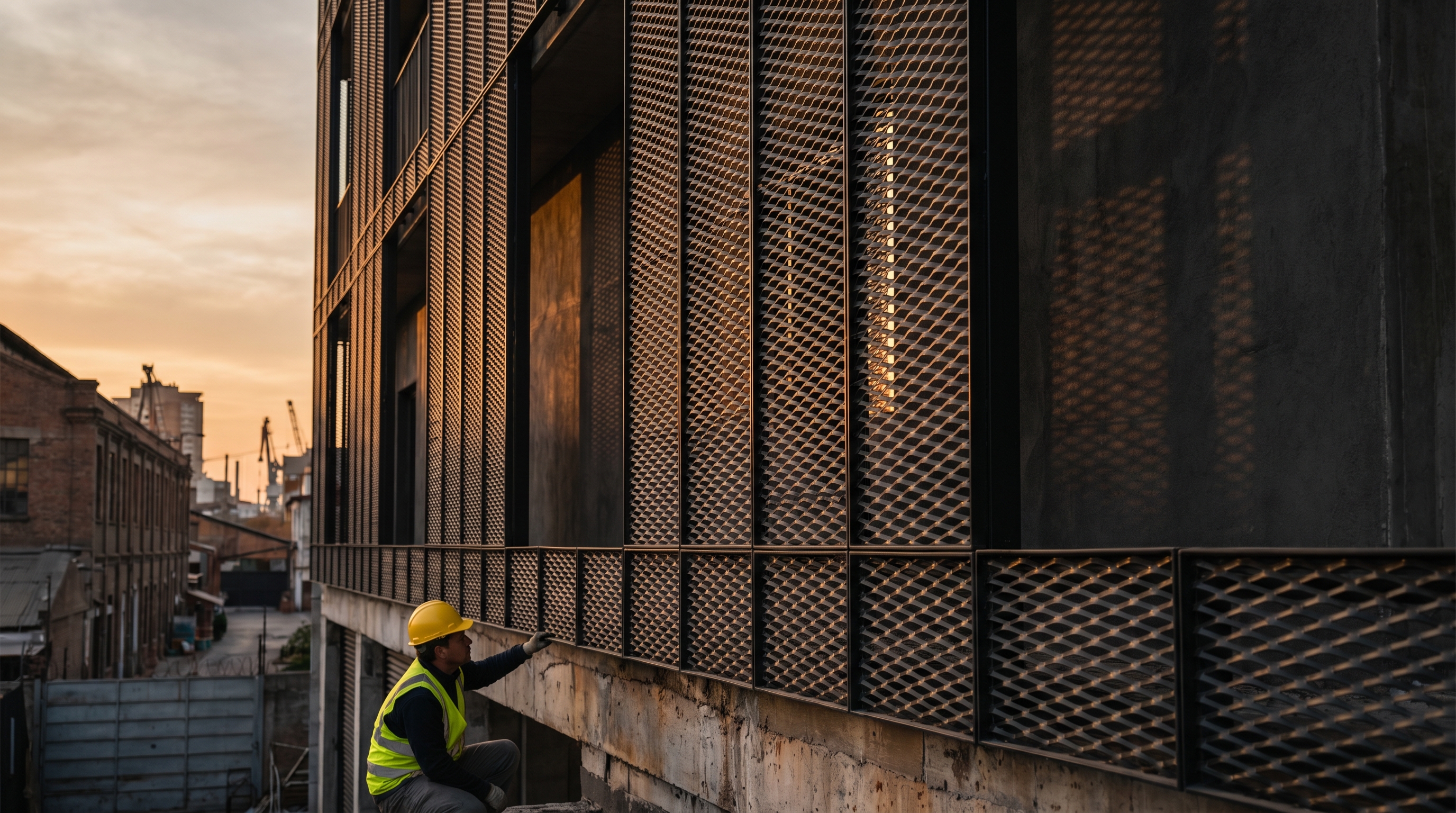 Fachada arquitectónica con Malla Medestuk 62×25