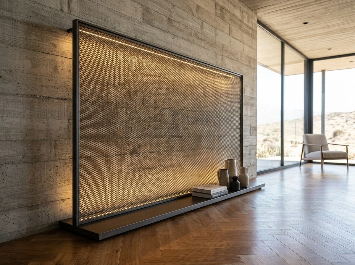 Panel decorativo de Malla Medestuk M.DE 7×4,5 en interior de diseño
